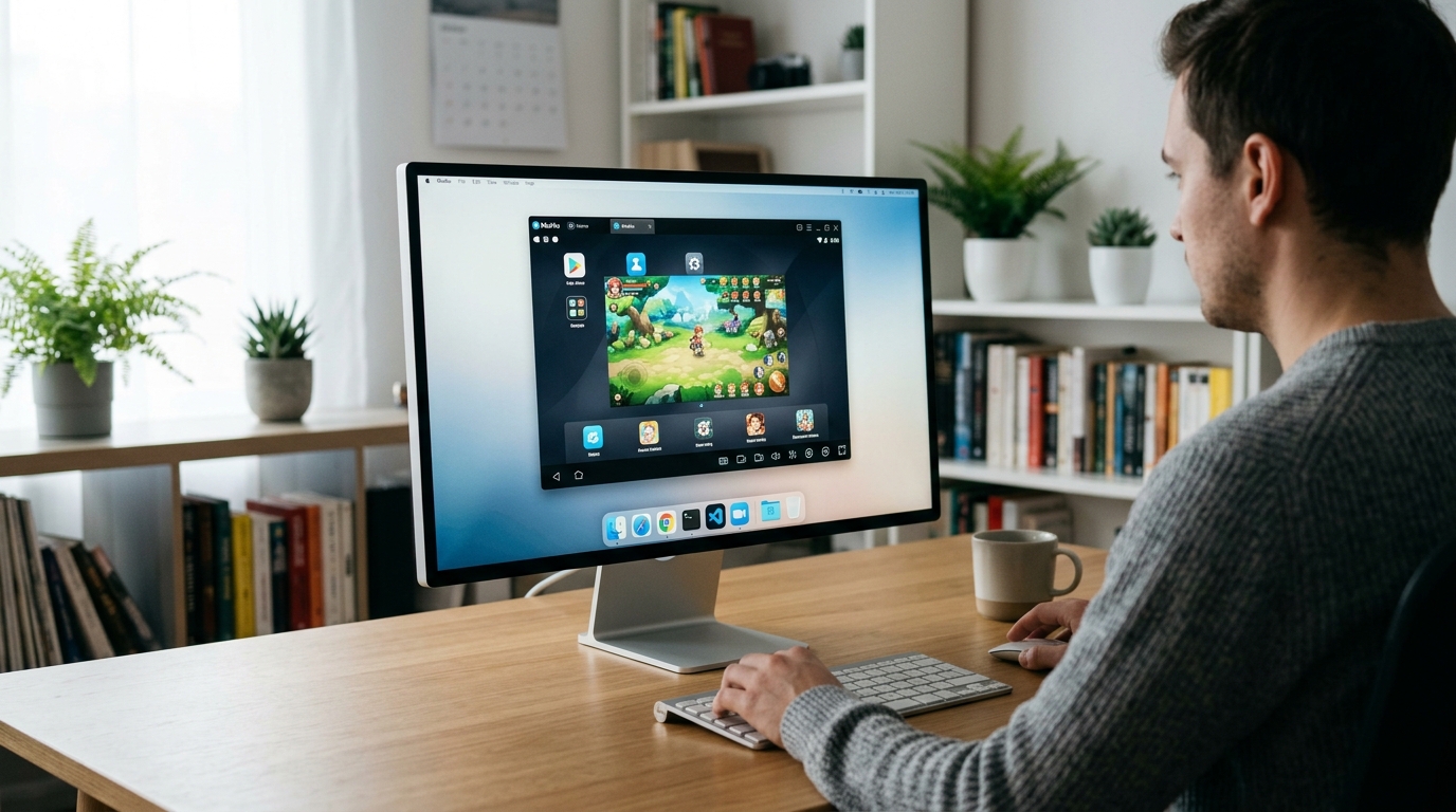 MuMu模拟器在PC上运行安卓游戏的界面截图