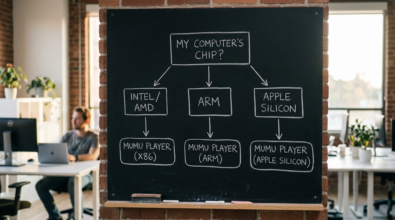 mumu模拟器下载版本选择Intel AMD ARM Mac对照决策图